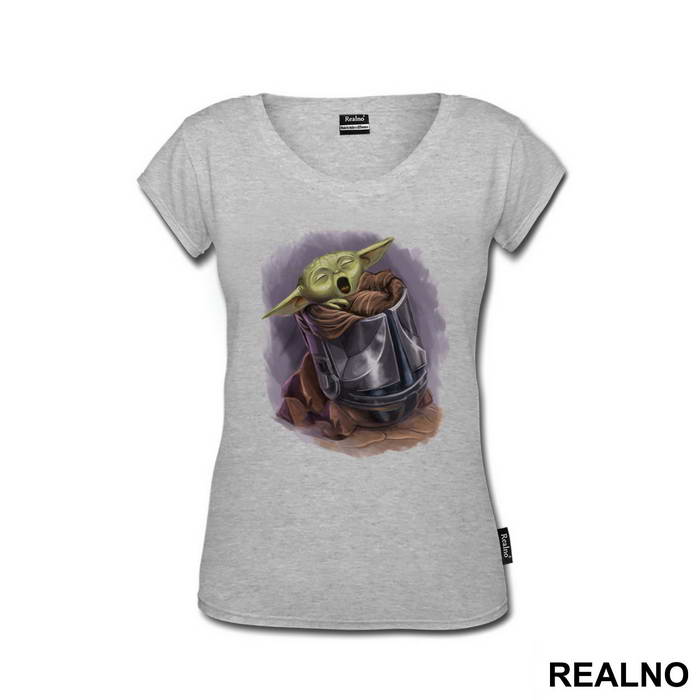 Baby Yoda In The Helmet - Yoda - Star Wars