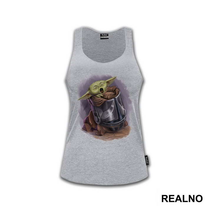 Baby Yoda In The Helmet - Yoda - Star Wars