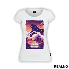 The Force Awakens Purple Poster - Star Wars