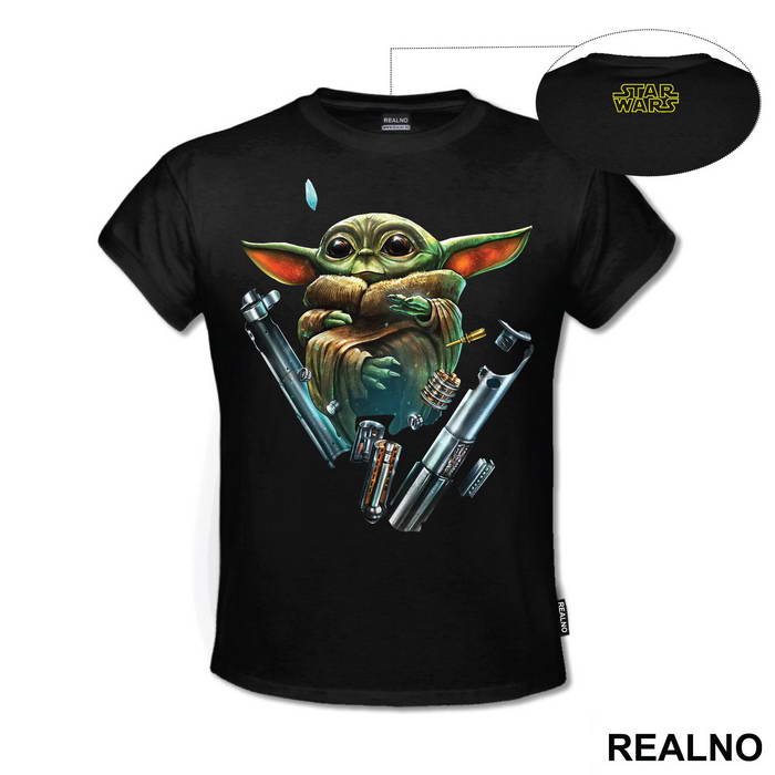 Yoda Deconstricts Lightsaber - Yoda - Star Wars