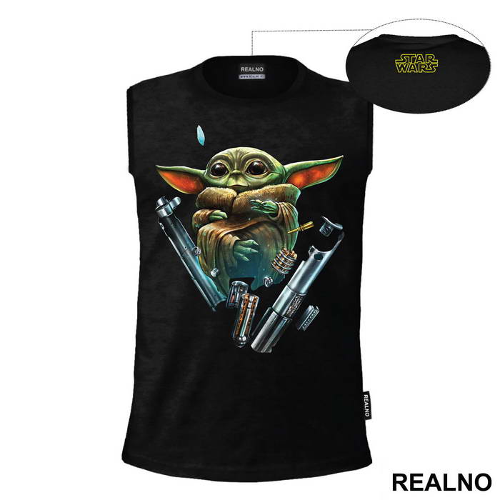 Yoda Deconstricts Lightsaber - Yoda - Star Wars