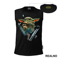 Yoda Deconstricts Lightsaber - Yoda - Star Wars