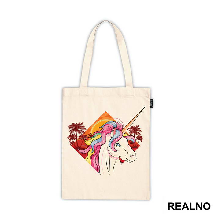 Unicorn With Palm Trees - Jednorog - Majica