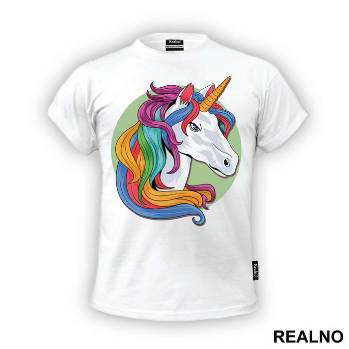 Head Portrait - Unicorn - Jednorog - Majica