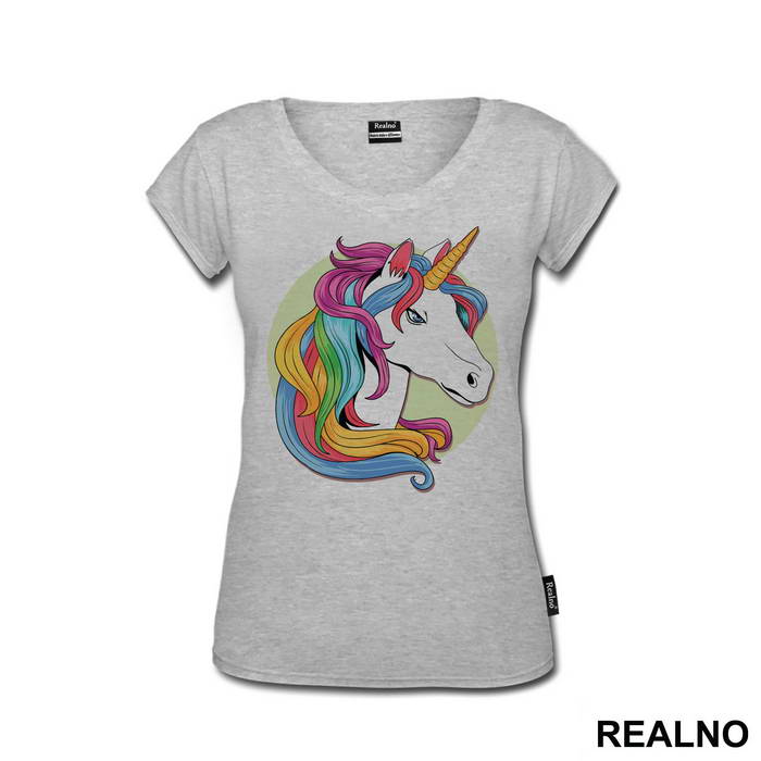 Head Portrait - Unicorn - Jednorog - Majica