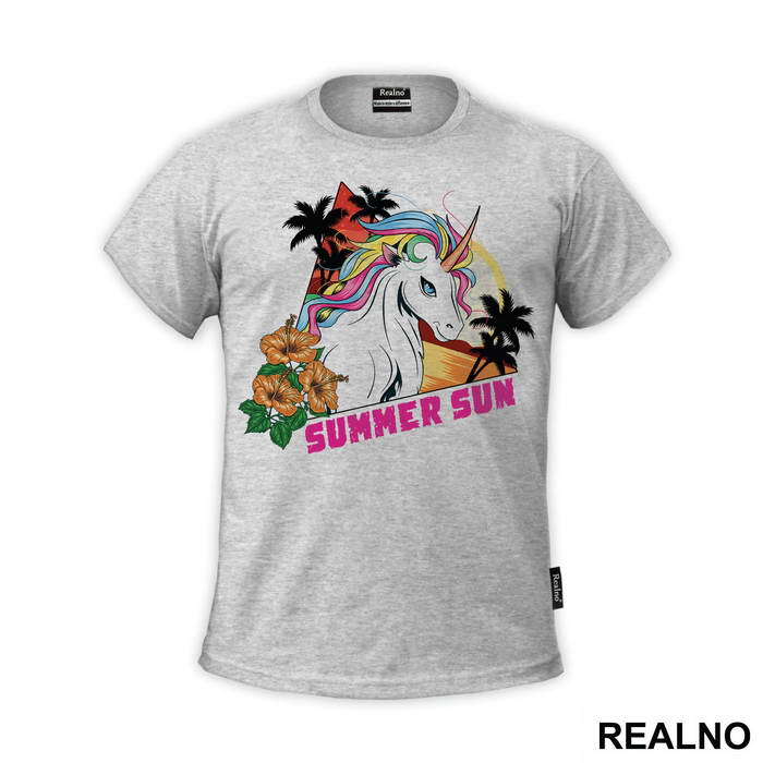 Summer Sun - Unicorn - Jednorog - Majica