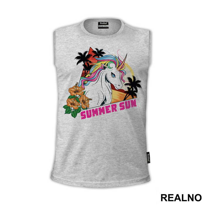 Summer Sun - Unicorn - Jednorog - Majica