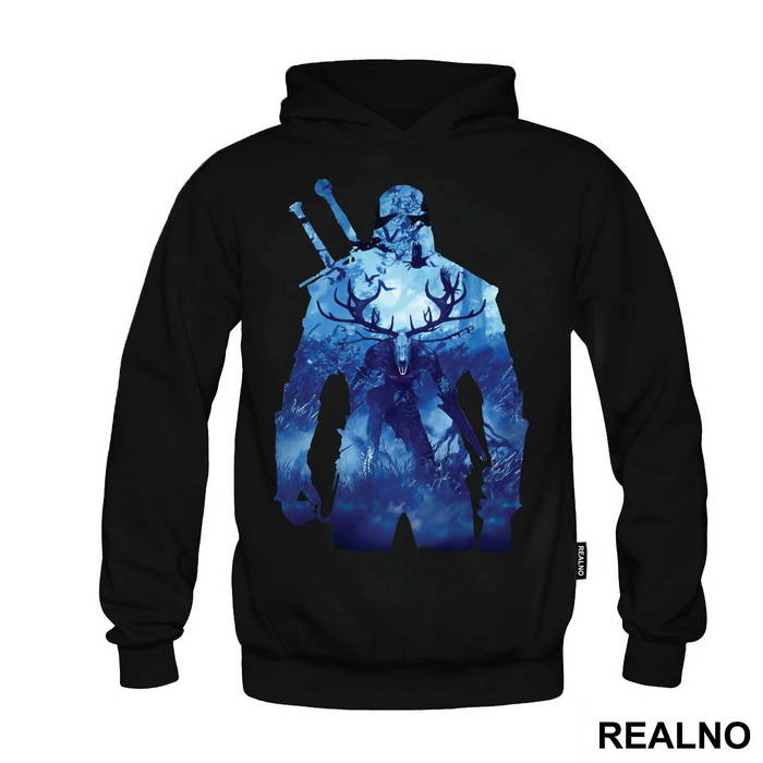 Geralt Blue Double Exposure - The Witcher
