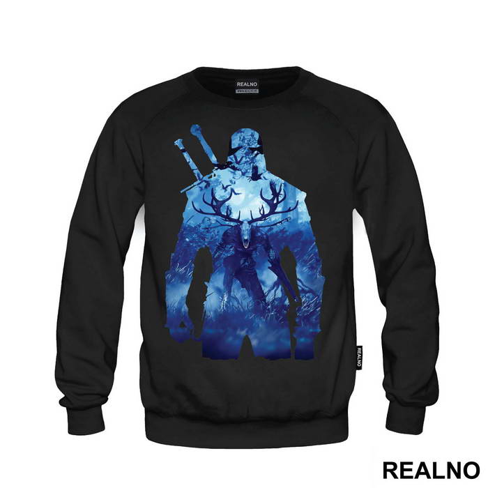 Geralt Blue Double Exposure - The Witcher