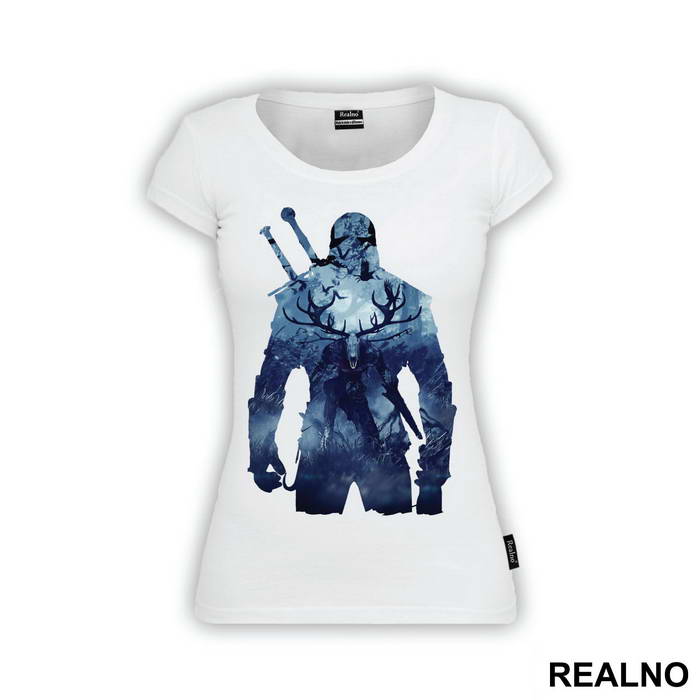 Geralt Blue Double Exposure - The Witcher