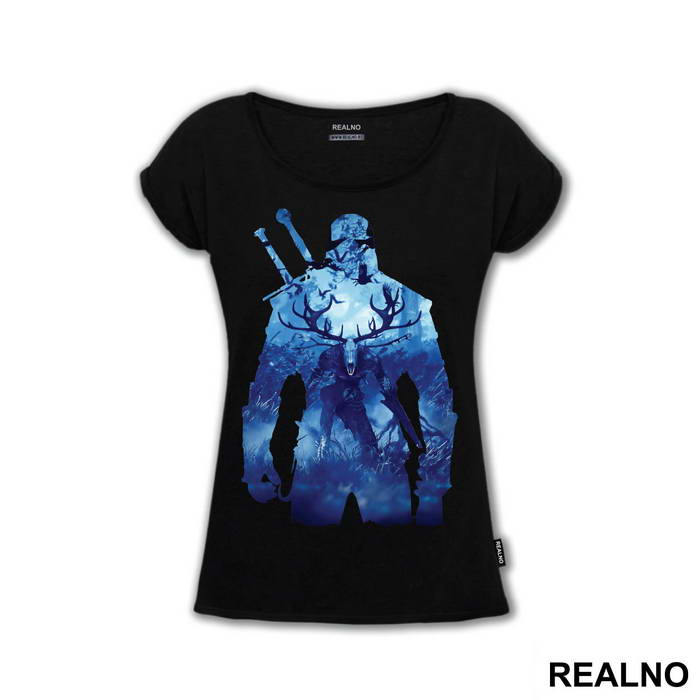 Geralt Blue Double Exposure - The Witcher
