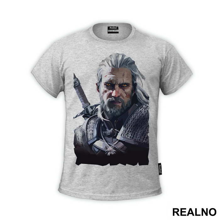 Geralt Polygonal Art - The Witcher