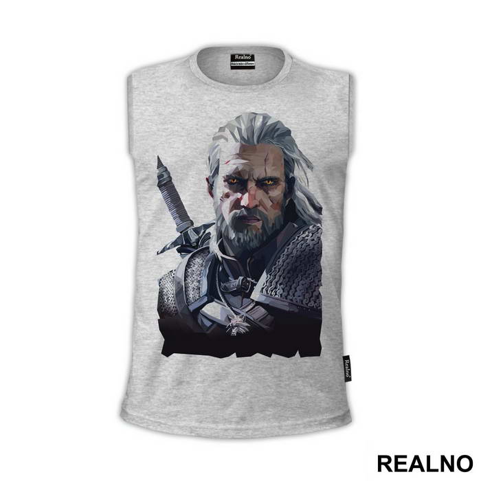 Geralt Polygonal Art - The Witcher