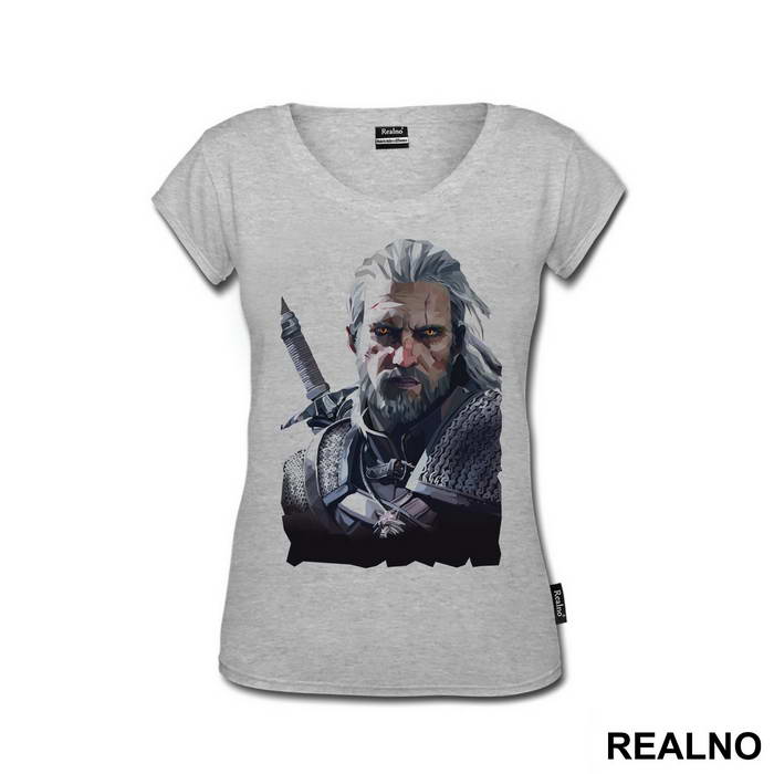 Geralt Polygonal Art - The Witcher
