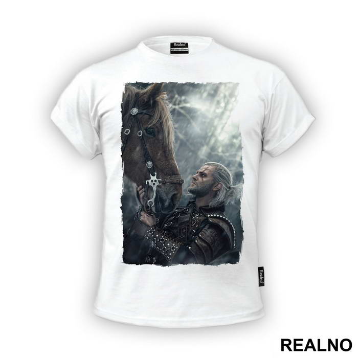 Geralt With Roach In The Woods - The Witcher