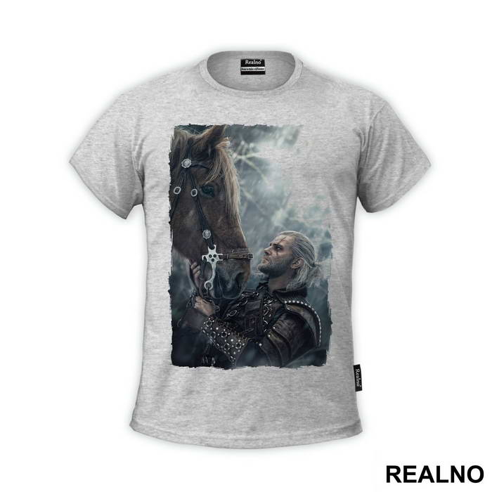 Geralt With Roach In The Woods - The Witcher