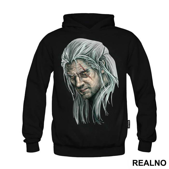 Geralt Head Illustration - The Witcher