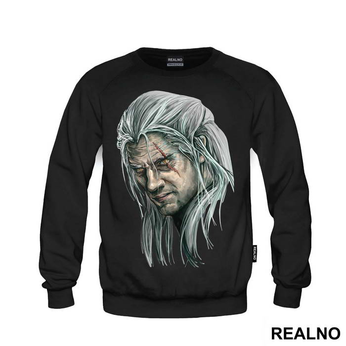 Geralt Head Illustration - The Witcher