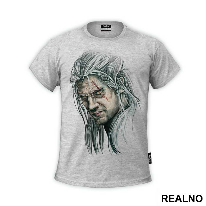 Geralt Head Illustration - The Witcher