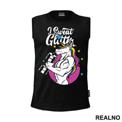 I Sweat Glitter - Unicorn - Jednorog - Majica
