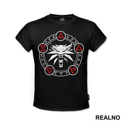 White Wold Red Symbols - The Witcher