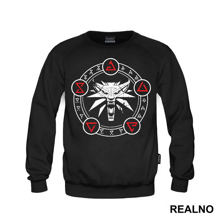 White Wold Red Symbols - The Witcher
