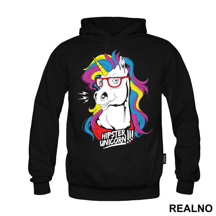 Hipster Unicorn - Jednorog - Majica