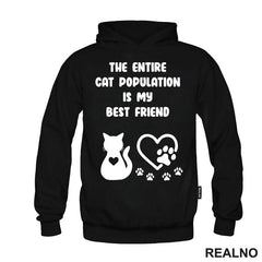 The Entire Cat Population Is My Best Friend - Heart And Paws - Mačke - Cat