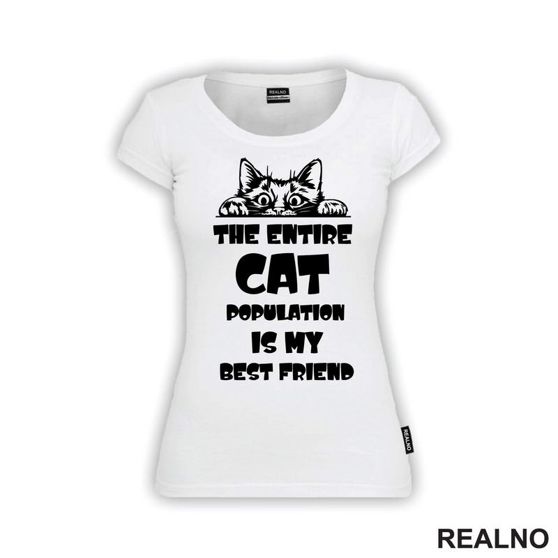 The Entire Cat Population Is My Best Friend - Peaking -  Mačke - Cat