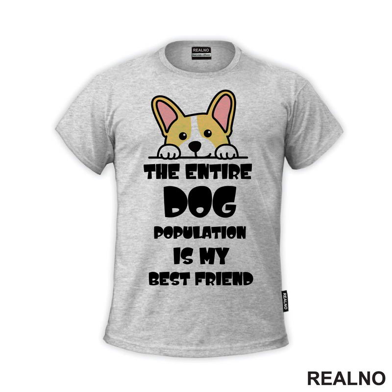 The Entire Dog Population Is My Best Friend - Corgi - Pas - Psi