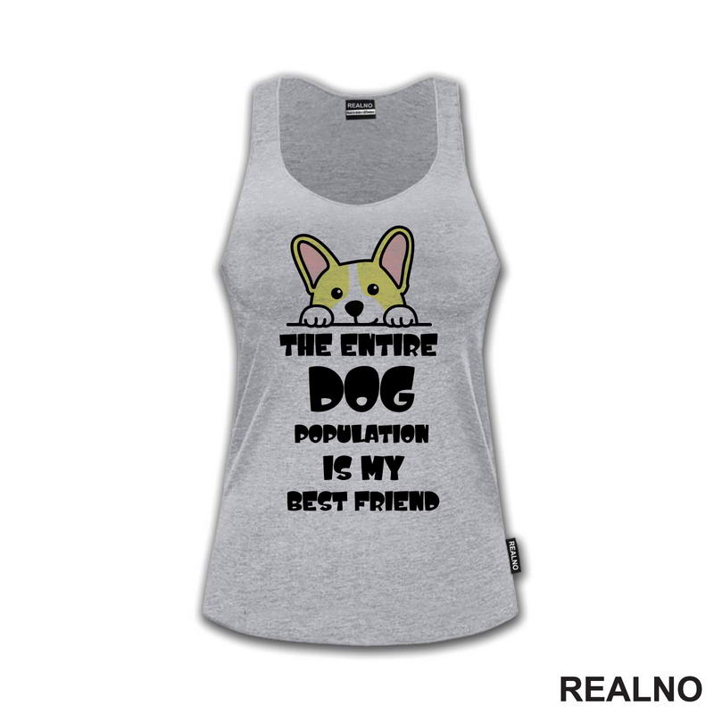 The Entire Dog Population Is My Best Friend - Corgi - Pas - Psi