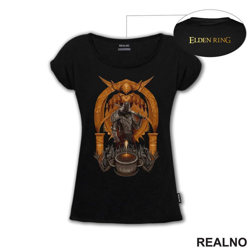 Malenia And Knight - Golden - Elden Ring
