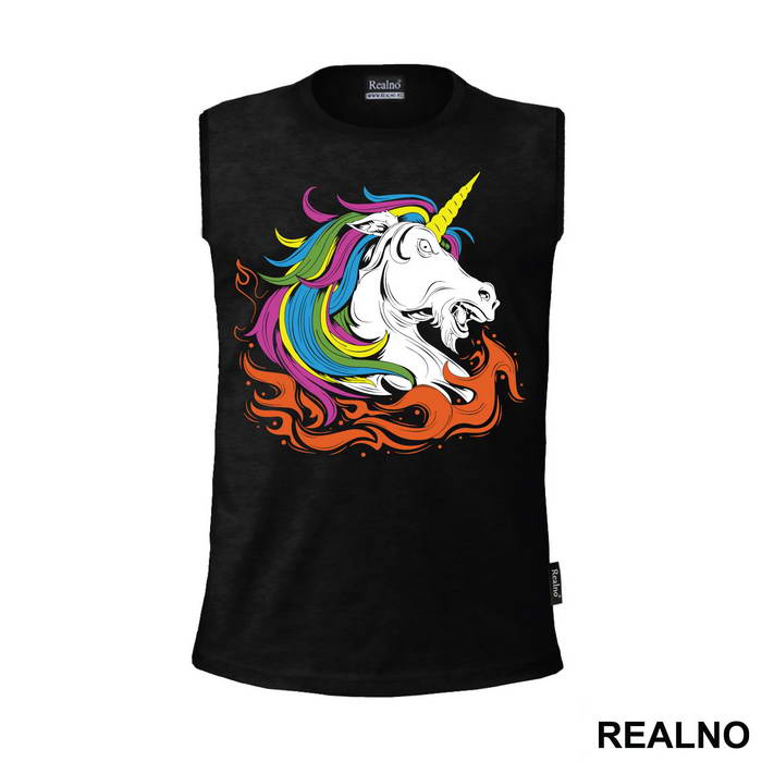 Breathing Fire - Unicorn - Jednorog - Majica