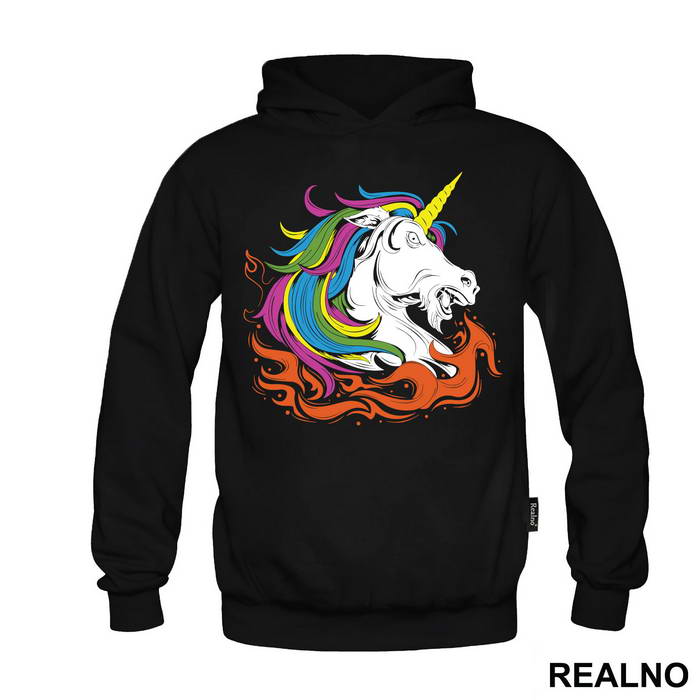 Breathing Fire - Unicorn - Jednorog - Majica