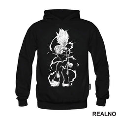 Vegeta - Grey Lines - Goku - Dragon Ball