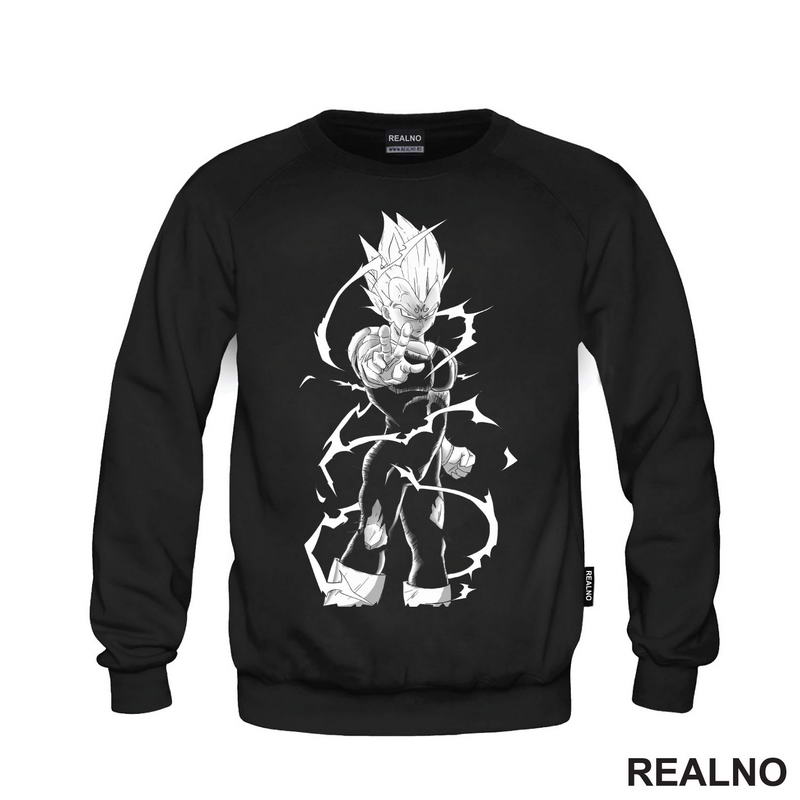 Vegeta - Grey Lines - Goku - Dragon Ball