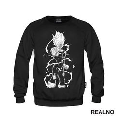 Vegeta - Grey Lines - Goku - Dragon Ball