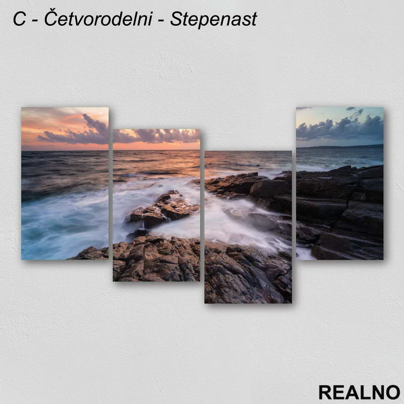 Stenovita obala - Slika na platnu - Kanvas