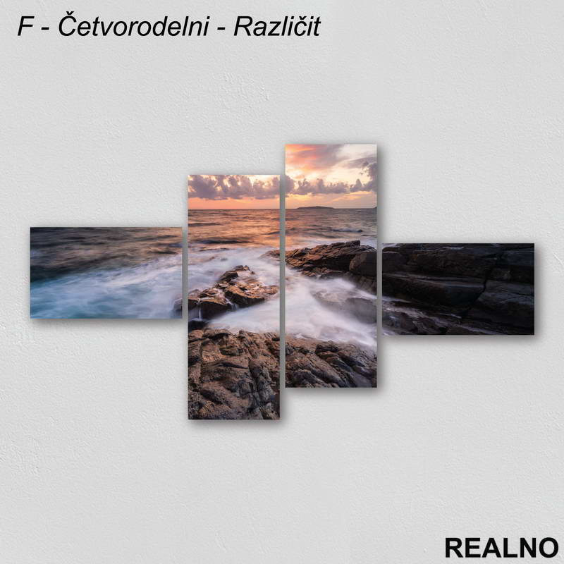 Stenovita obala - Slika na platnu - Kanvas
