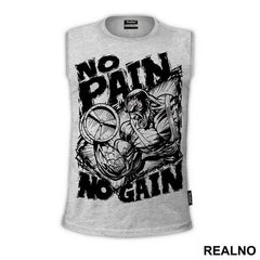 No Pain No Gain With Man - Trening - Majica