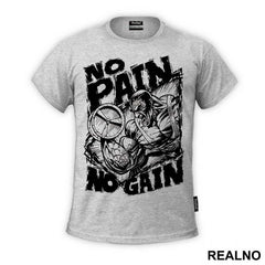 No Pain No Gain With Man - Trening - Majica