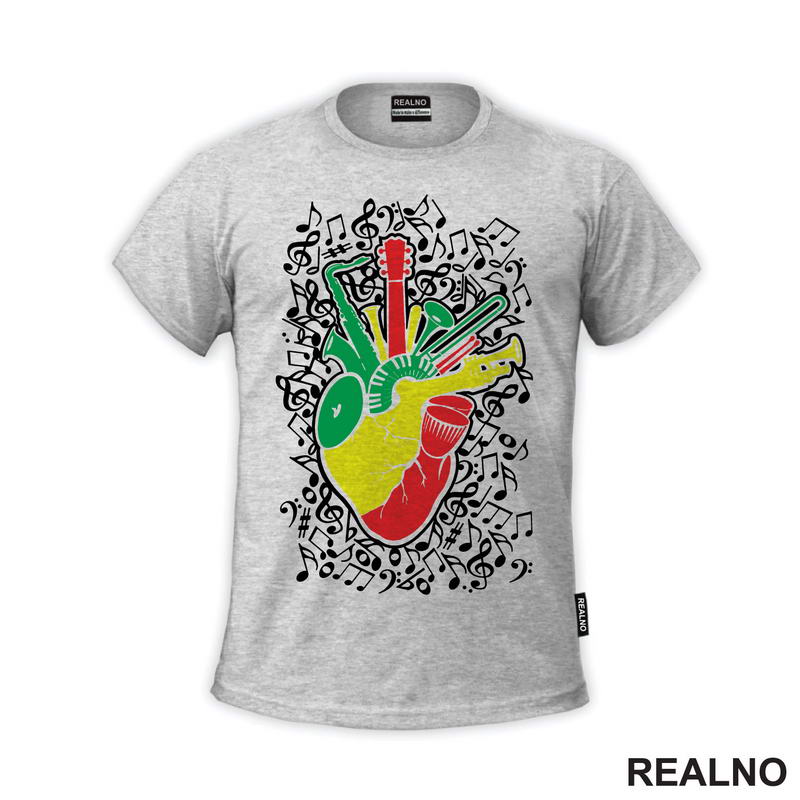 Reggae Music - Instrument Heart - Muzika