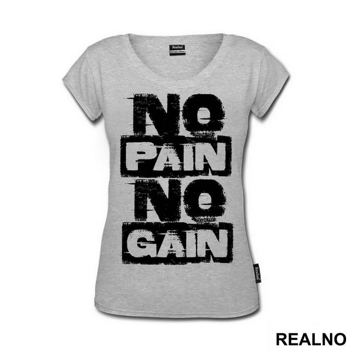 No Pain No Gain Smeary - Trening - Majica