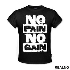 No Pain No Gain Smeary - Trening - Majica