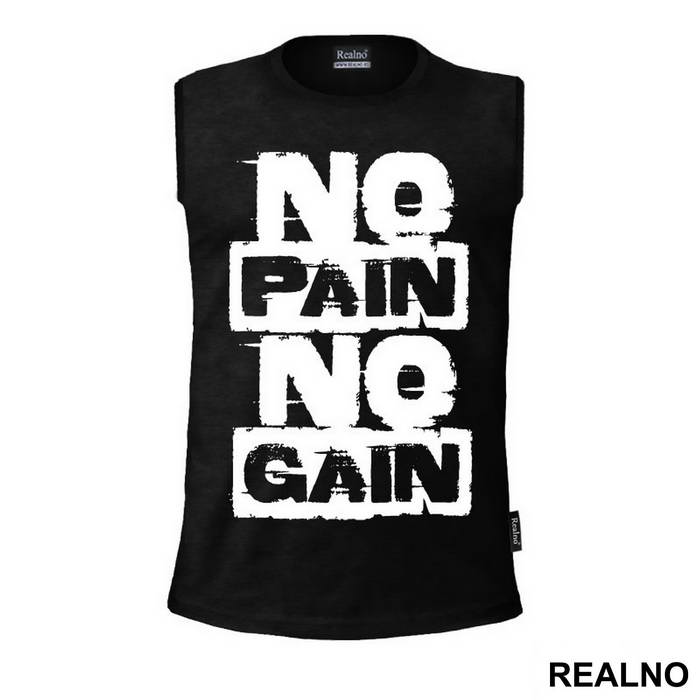 No Pain No Gain Smeary - Trening - Majica