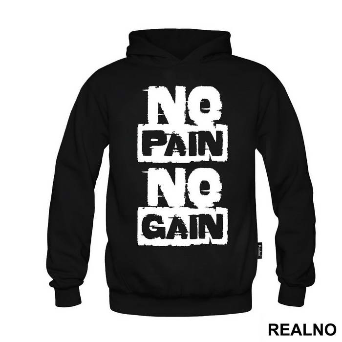 No Pain No Gain Smeary - Trening - Majica