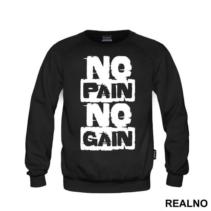 No Pain No Gain Smeary - Trening - Majica