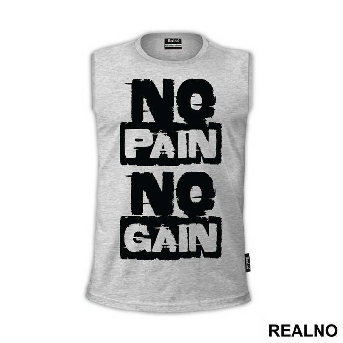 No Pain No Gain Smeary - Trening - Majica
