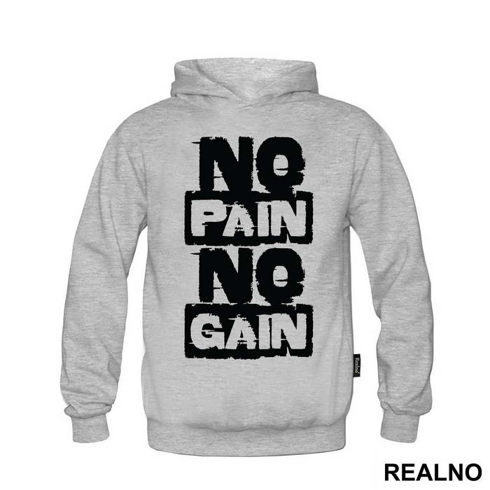 No Pain No Gain Smeary - Trening - Majica