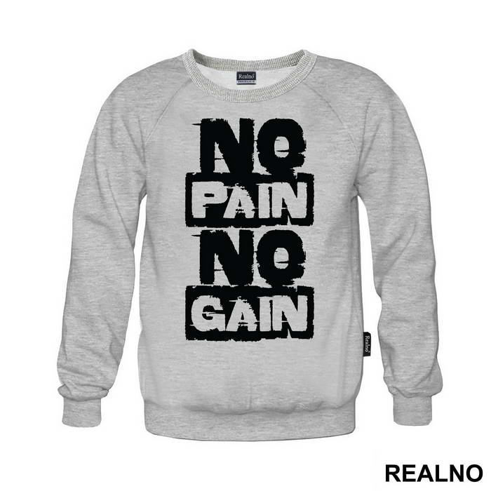No Pain No Gain Smeary - Trening - Majica